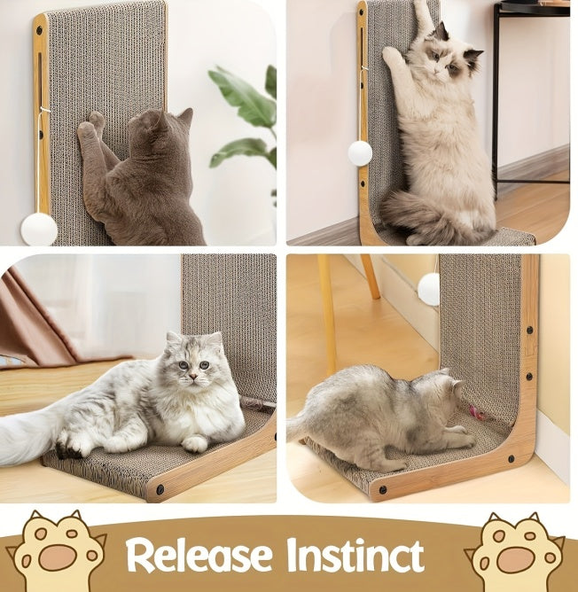Large L-Shaped Cat Scratching Board, Cat Scratching Pad