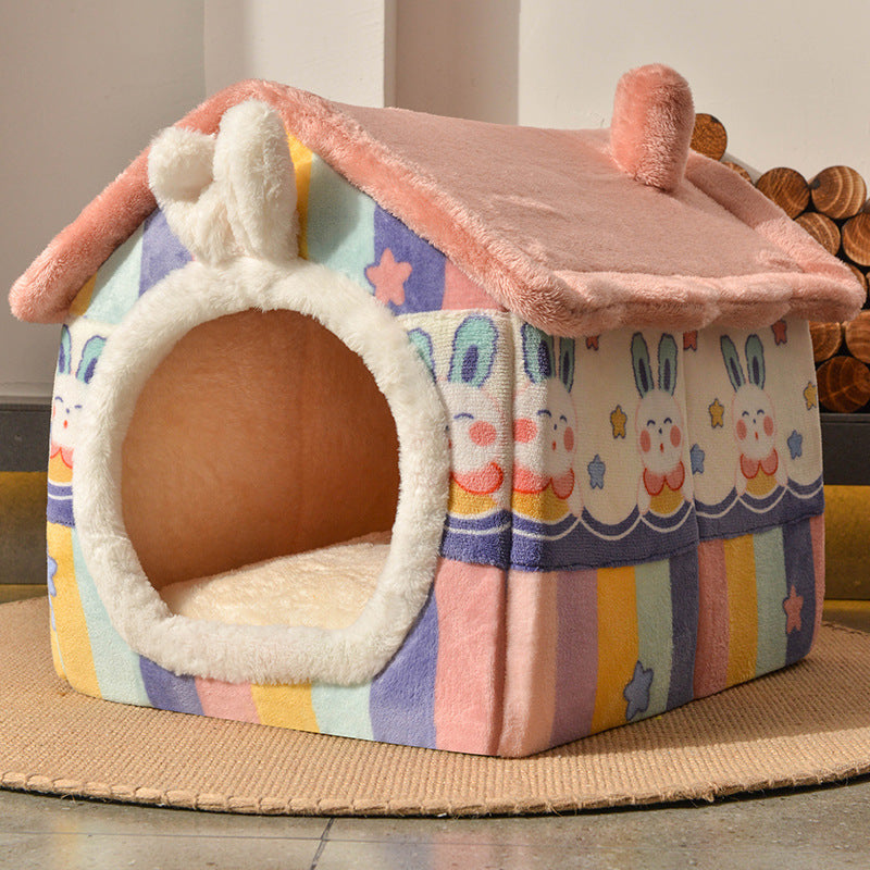 Removable Plush Small Dog or Cat House – Velvet Yurt
