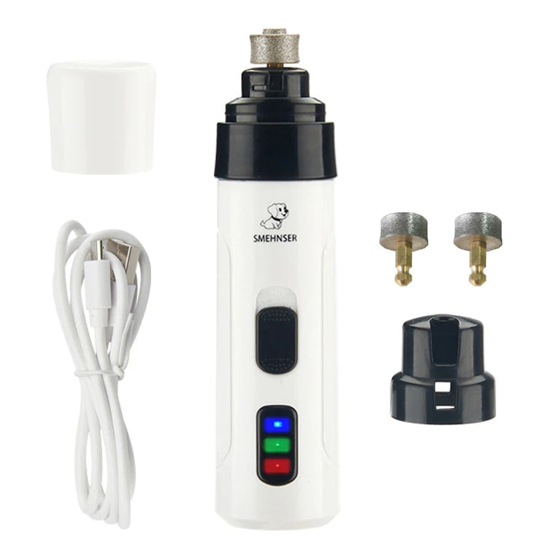 Rechargeable Dog Nail Grinder – Painless, Quiet & Stress-Free Grooming