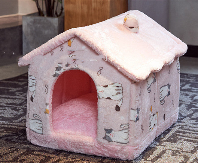 Removable Plush Small Dog or Cat House – Velvet Yurt