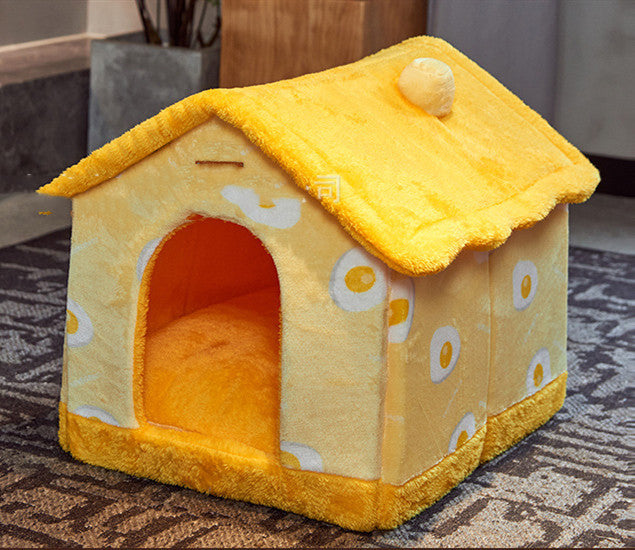 Removable Plush Small Dog or Cat House – Velvet Yurt
