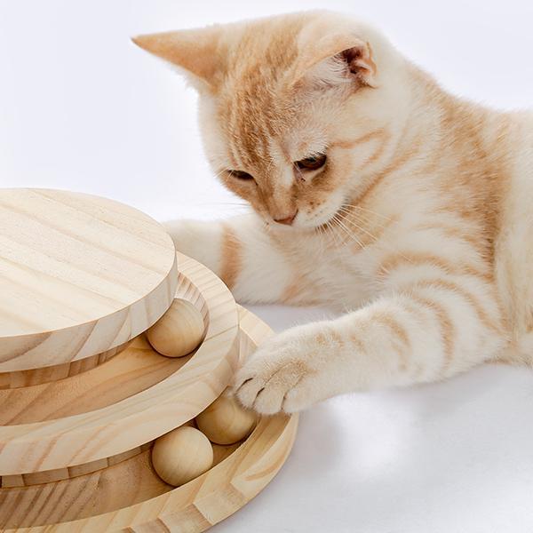 Indoor Cat Soft Scratching Post And Interactive Ball Toy