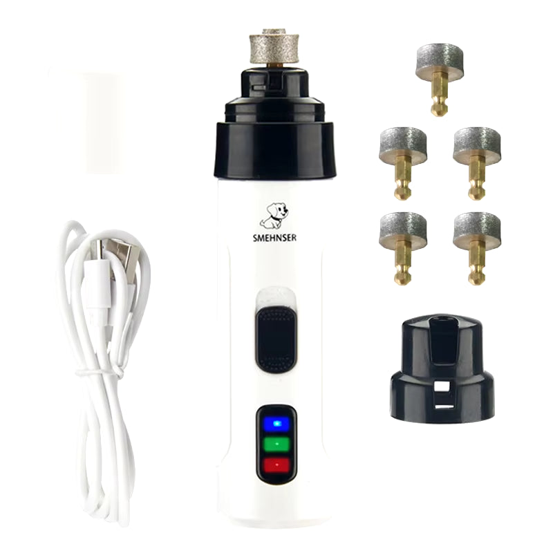 Rechargeable Dog Nail Grinder – Painless, Quiet & Stress-Free Grooming
