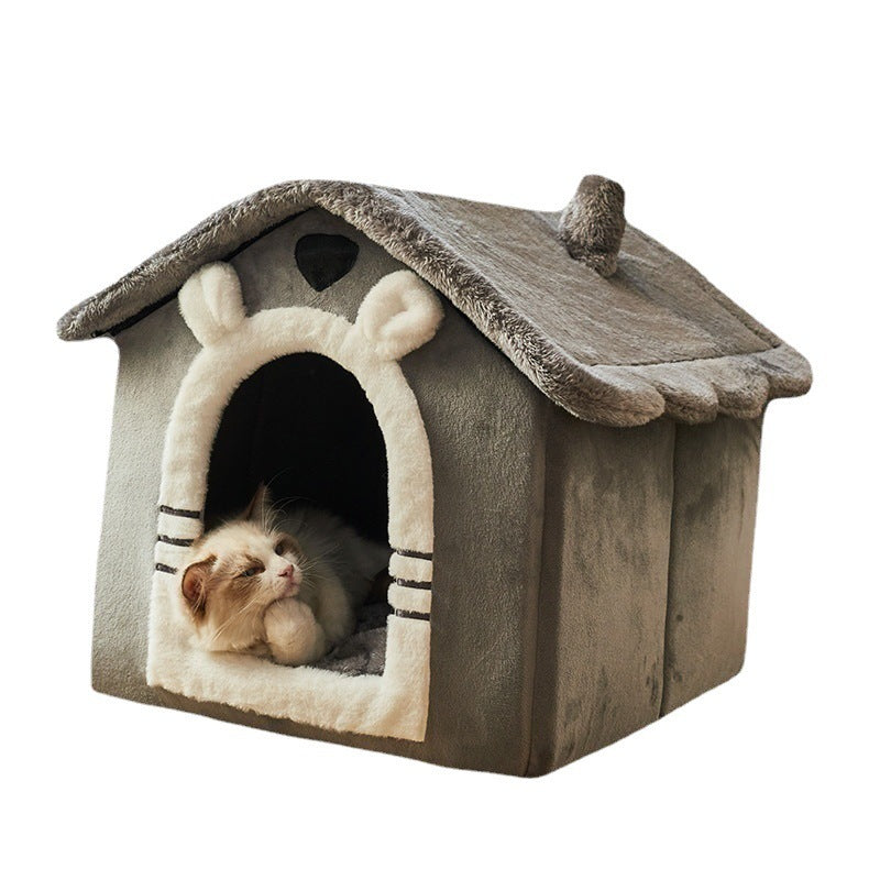 Removable Plush Small Dog or Cat House – Velvet Yurt