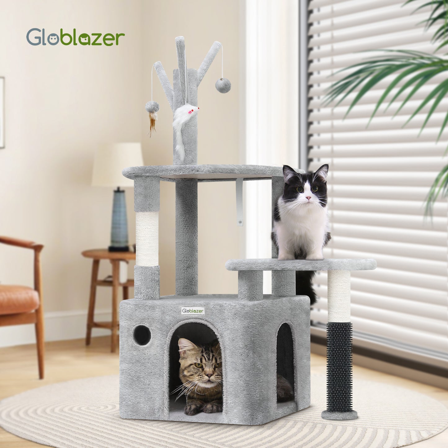 44 Inch Cat Climbing Frame and Mansion