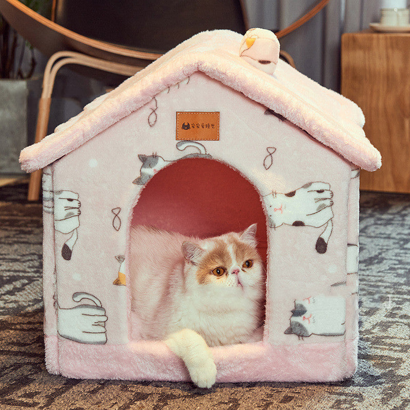 Removable Plush Small Dog or Cat House – Velvet Yurt