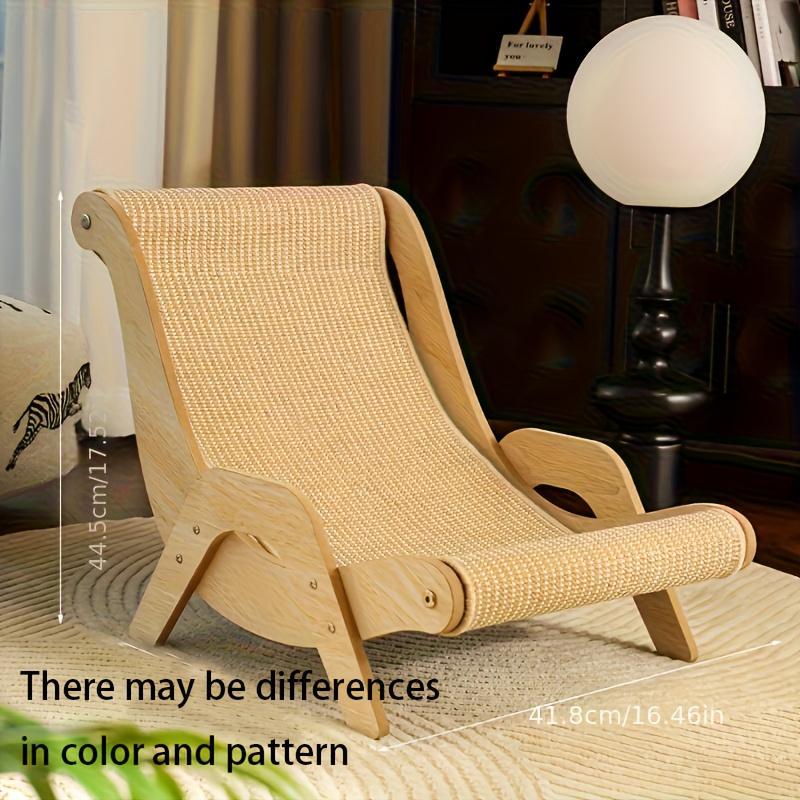 2-in-1 Cat Hammock And Scratching Post Durable Linen Rope Pet Rest Chair Cat Scratcher