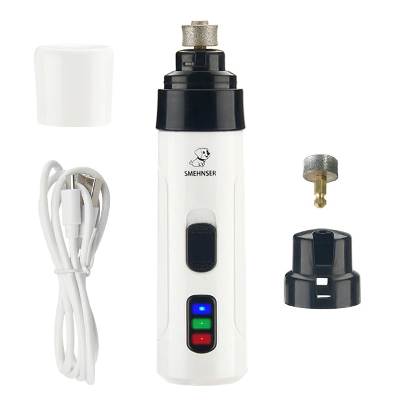 Rechargeable Dog Nail Grinder – Painless, Quiet & Stress-Free Grooming