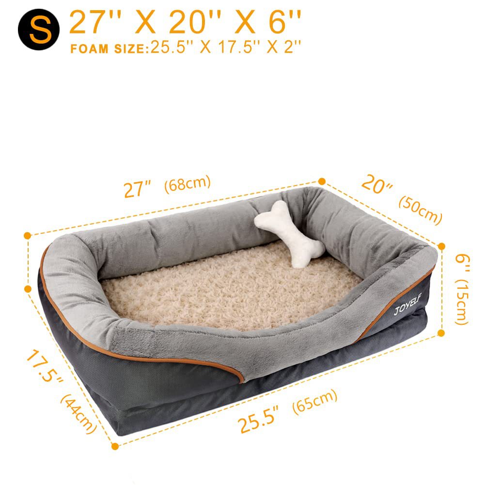 dog bed showing bed dimensions