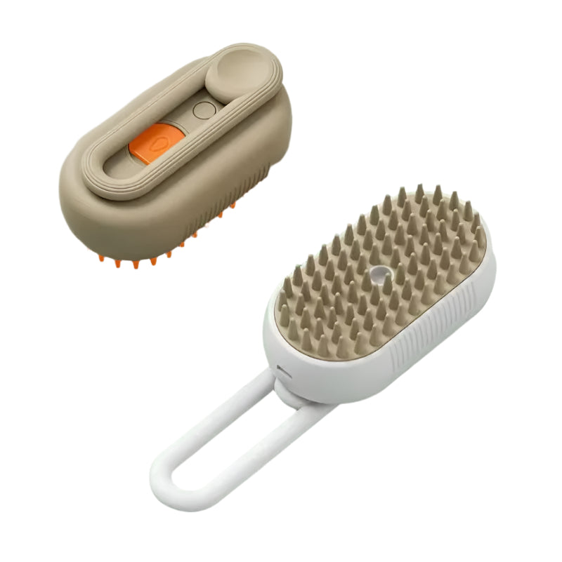 4-in-1 Electric Spray Pet Grooming Brush for Shedding, Massage & Flyaway Control
