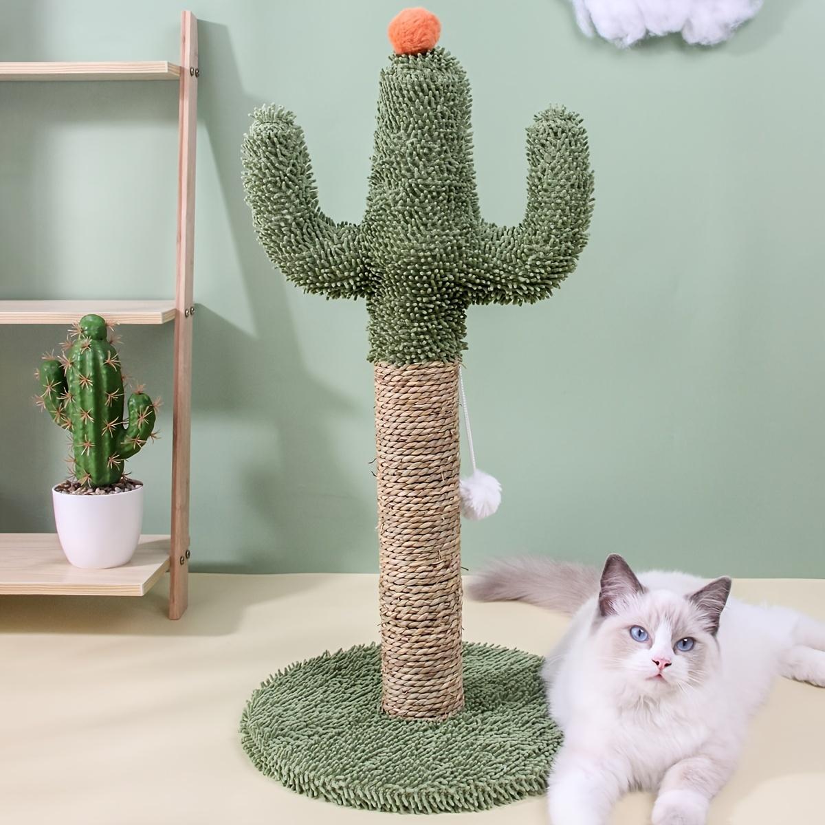 Interactive Cactus Cat Scratching Post Toy for Indoor Cats