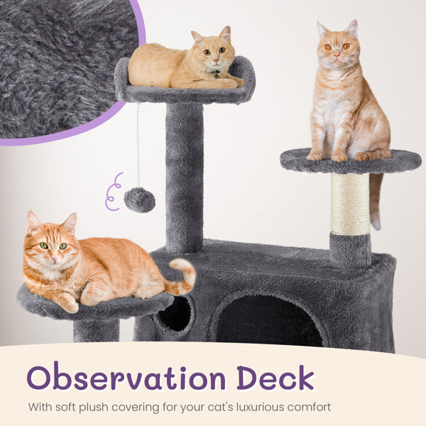 53 Inch Cat Tree – Multi-Level Condo Tower for Active Cats