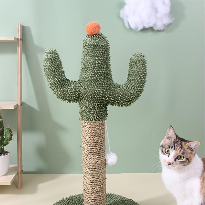 Interactive Cactus Cat Scratching Post Toy for Indoor Cats