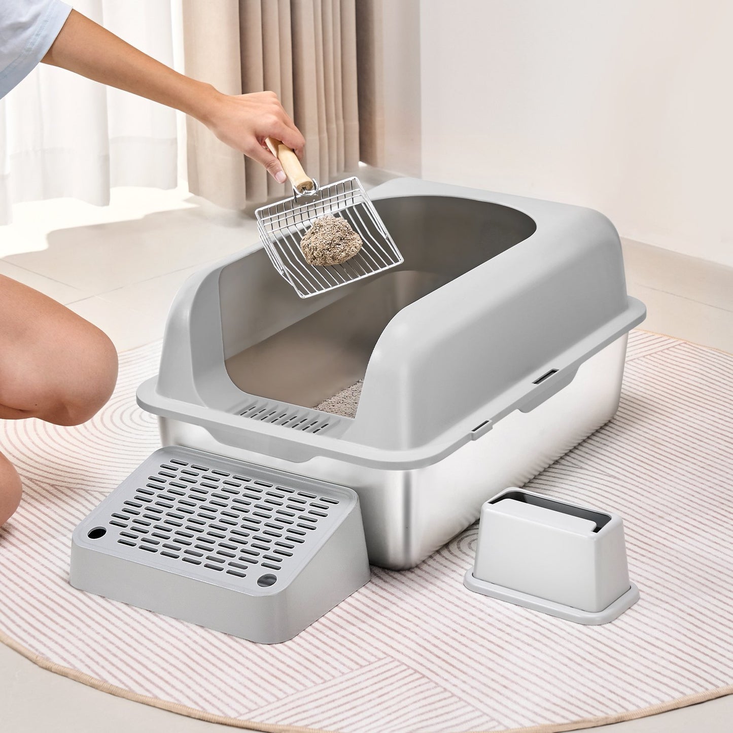deep cat litter box
