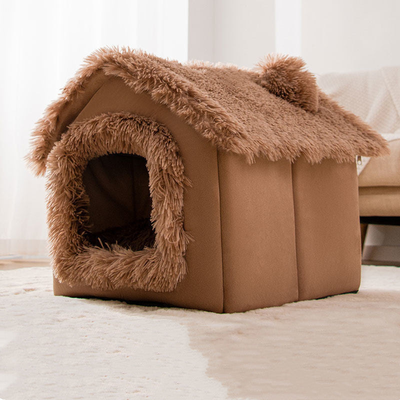 Removable Plush Small Dog or Cat House – Velvet Yurt