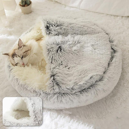 anxiety-relieving cave bed cats love