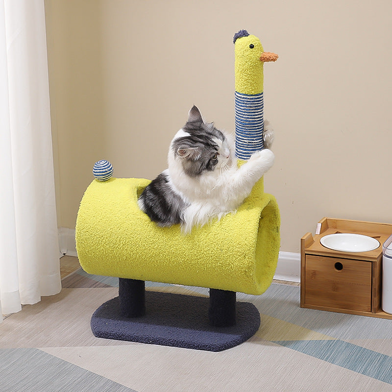Wear-resistant duck shaped Cat Climbing Frame