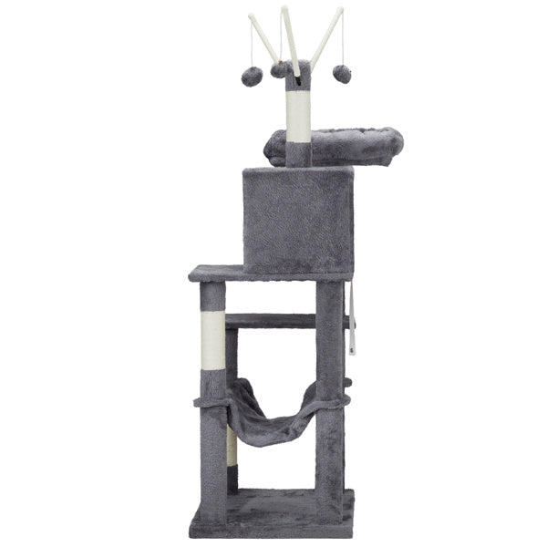 57 Inch Cat Climbing Frame – Multi-Level Tower with Condo