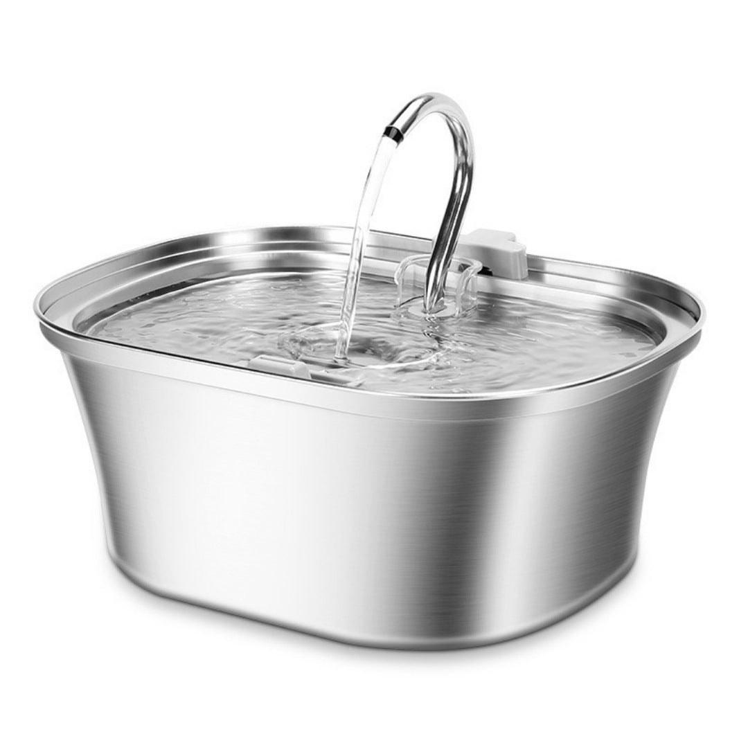Ultra-Quiet, Cat Stainless Steel Drinking Fountain, Smart Water Feeder