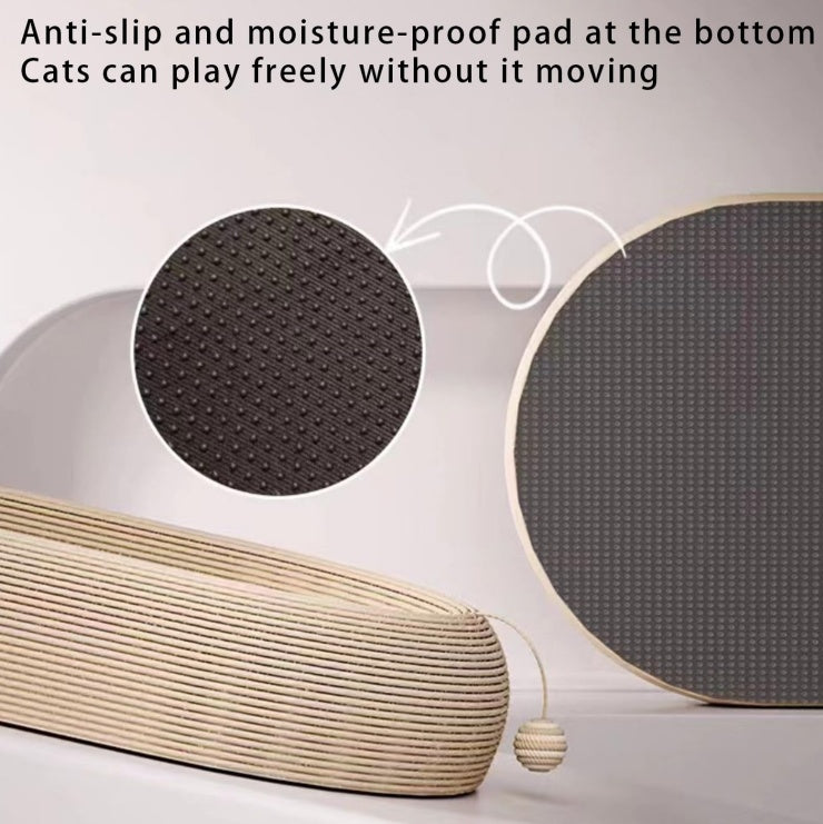 Large Space Sisal Cat Scratching Board Cat Bed, Wear-resistant and Non-chipping Cat Scratching Basin Concave Design For Scratching and Sleeping