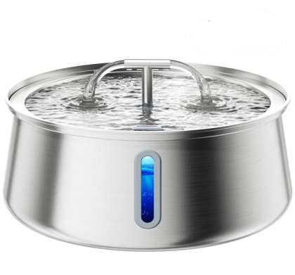 Ultra-Quiet, Cat Stainless Steel Drinking Fountain, Smart Water Feeder