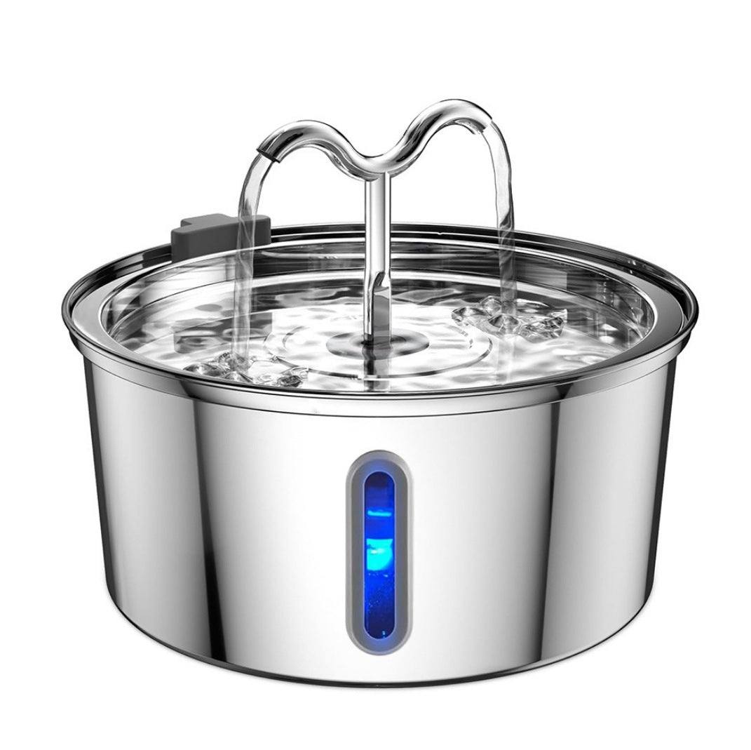 Ultra-Quiet, Cat Stainless Steel Drinking Fountain, Smart Water Feeder