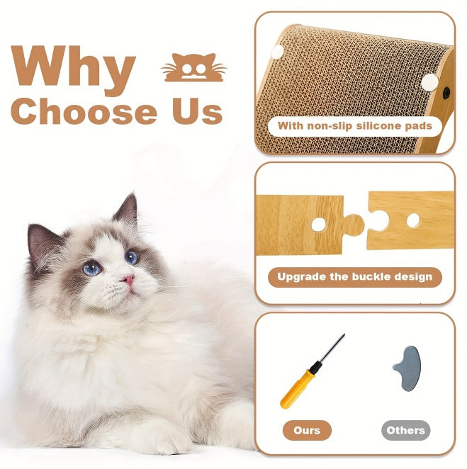 Large L-Shaped Cat Scratching Board, Cat Scratching Pad