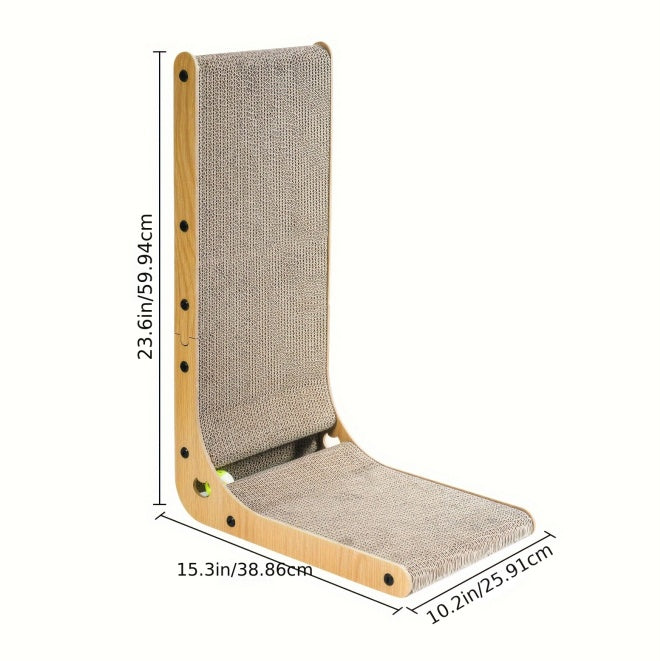Large L-Shaped Cat Scratching Board, Cat Scratching Pad