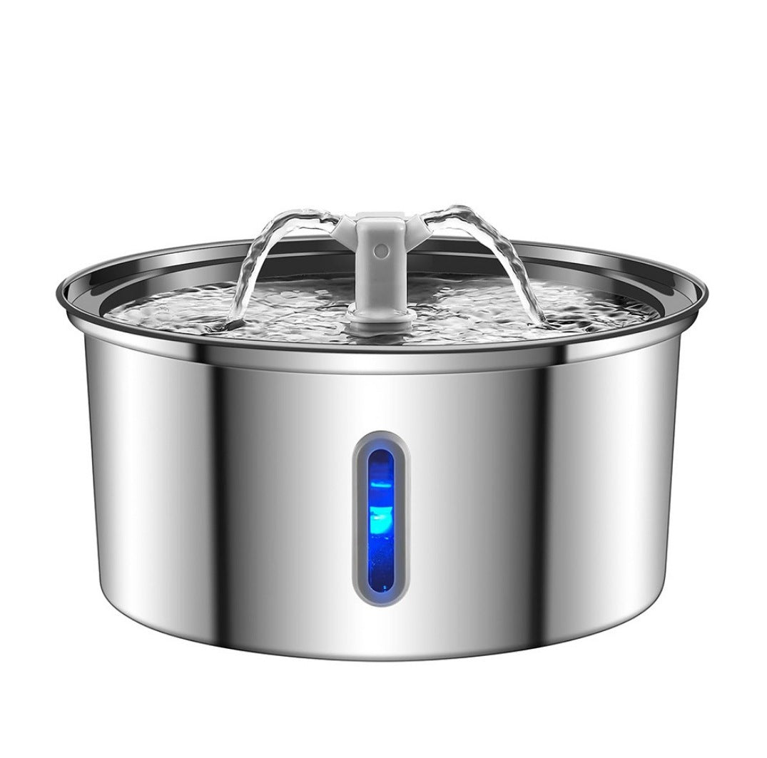 Ultra-Quiet, Cat Stainless Steel Drinking Fountain, Smart Water Feeder