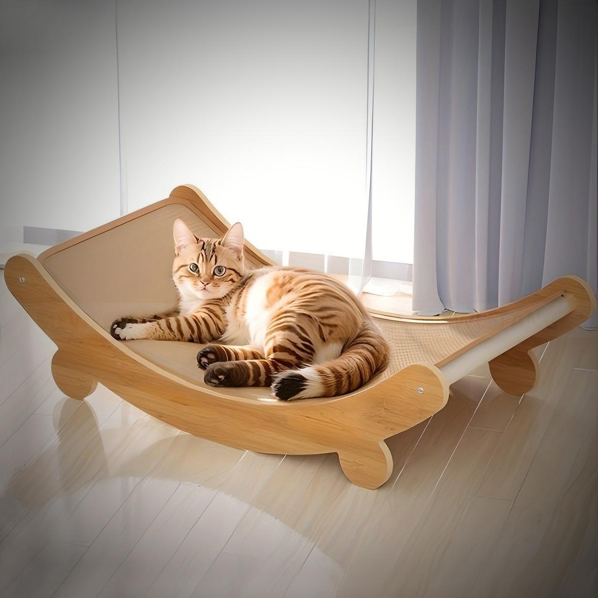 U-shaped Cat Scratcher and Rest Bed
