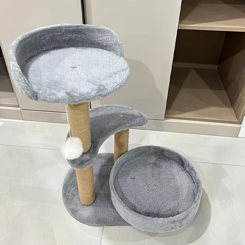 Multi-layer Cat Tree Indoor Cat Furniture With Scratching Post And Interactive Ball Toy