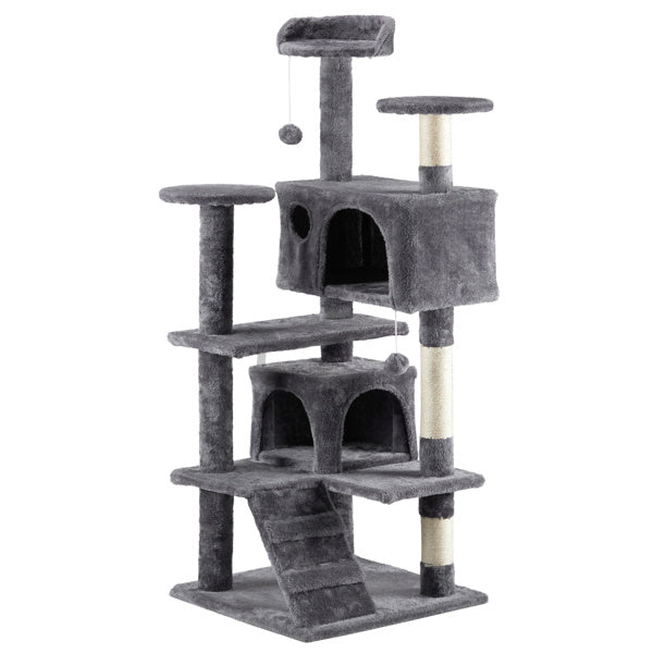 53 Inch Cat Tree – Multi-Level Condo Tower for Active Cats