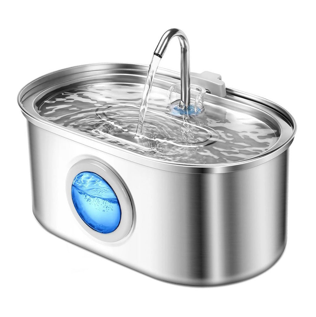 Ultra-Quiet, Cat Stainless Steel Drinking Fountain, Smart Water Feeder