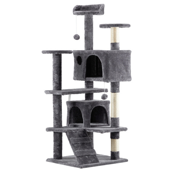 53 Inch Cat Tree – Multi-Level Condo Tower for Active Cats