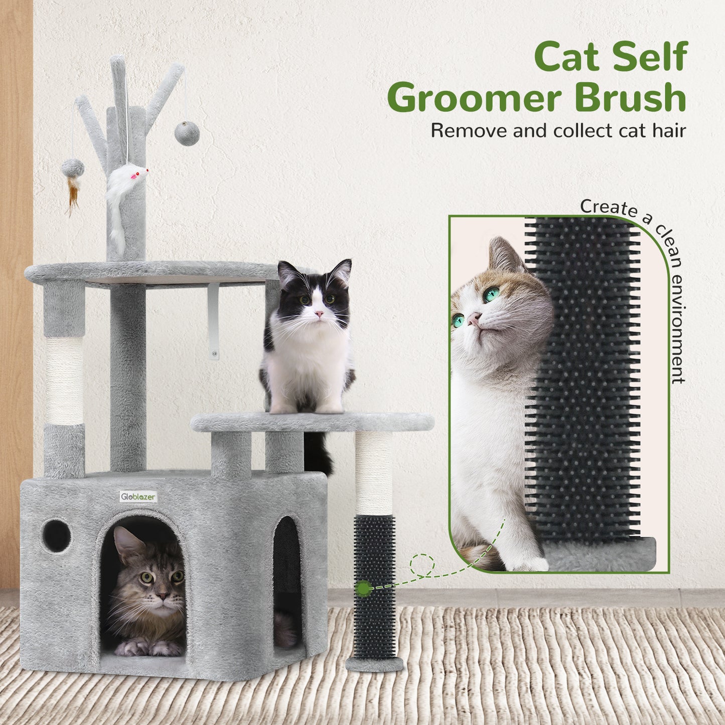 44 Inch Cat Climbing Frame and Mansion