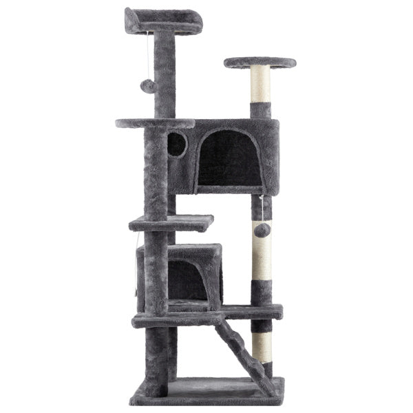 53 Inch Cat Tree – Multi-Level Condo Tower for Active Cats