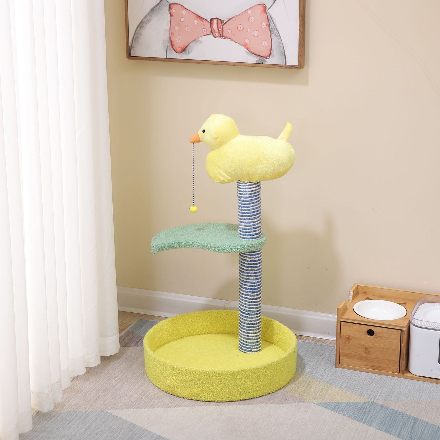 Wear-resistant duck shaped Cat Climbing Frame