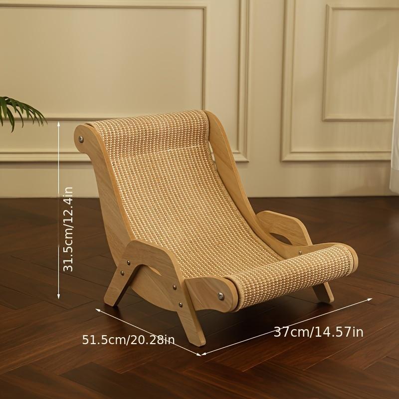 2-in-1 Cat Hammock And Scratching Post Durable Linen Rope Pet Rest Chair Cat Scratcher