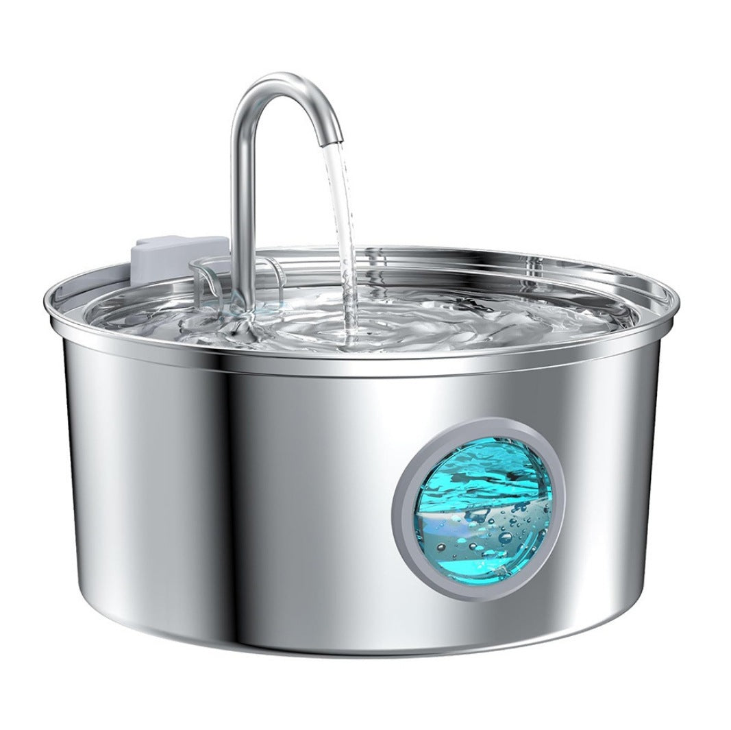 Ultra-Quiet, Cat Stainless Steel Drinking Fountain, Smart Water Feeder