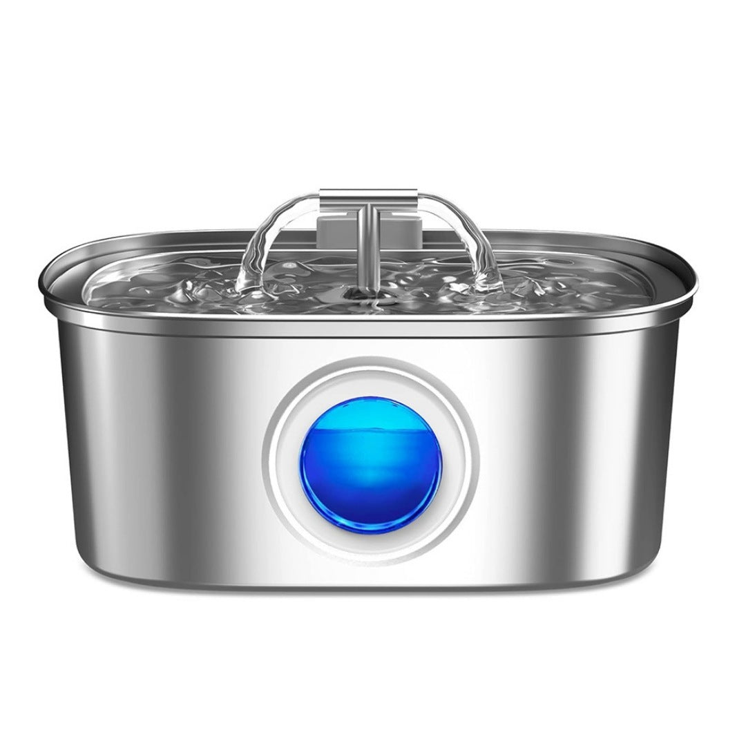 Ultra-Quiet, Cat Stainless Steel Drinking Fountain, Smart Water Feeder