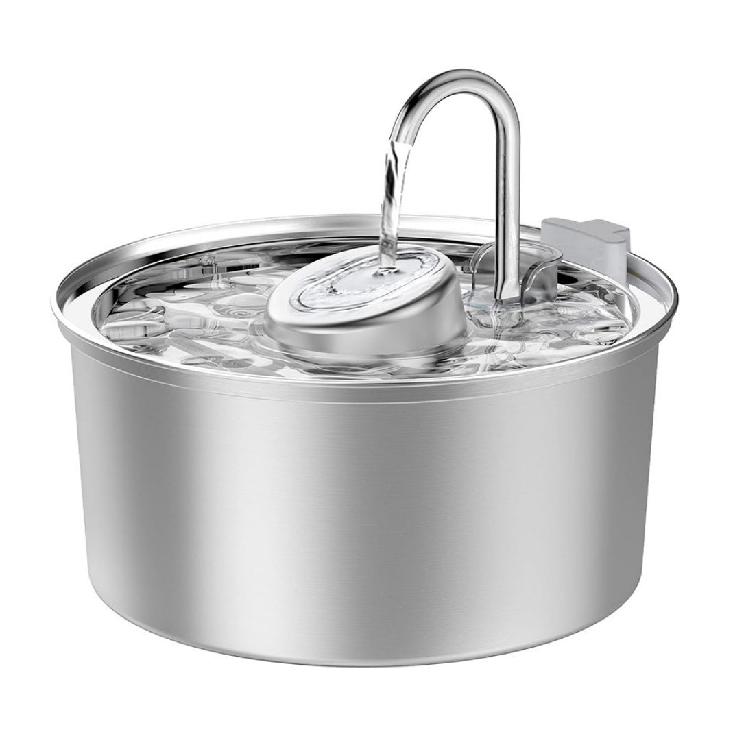 Ultra-Quiet, Cat Stainless Steel Drinking Fountain, Smart Water Feeder
