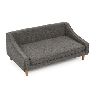 Durable Elevated Dog Sofa Bed with Modern Irregular Armrest
