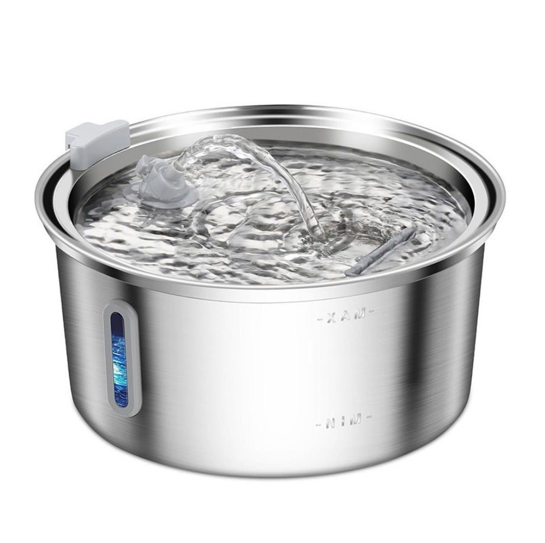 Ultra-Quiet, Cat Stainless Steel Drinking Fountain, Smart Water Feeder