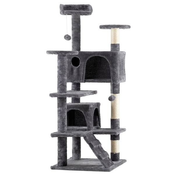 53 Inch Cat Tree – Multi-Level Condo Tower for Active Cats